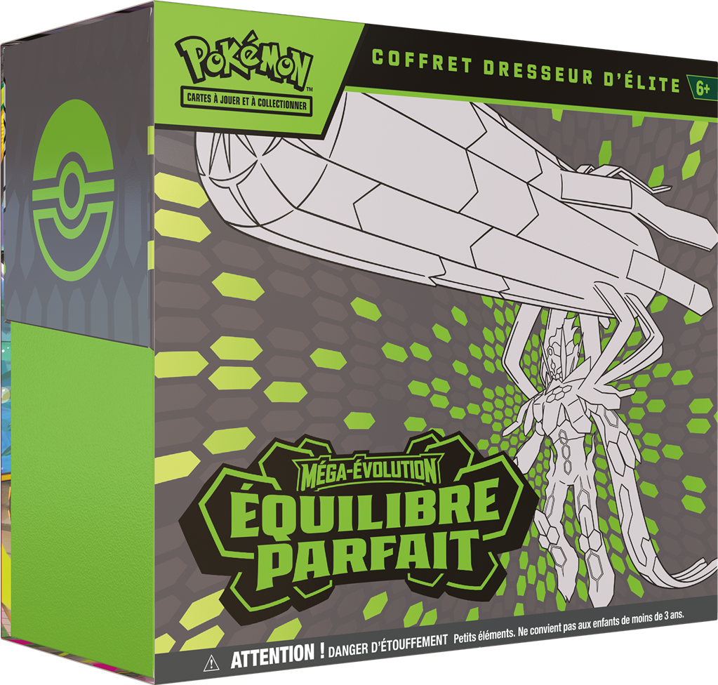 Coffret Dresseur d'Élite Pokémon Équilibre Parfait ME03 avec Méga-Zygarde-ex