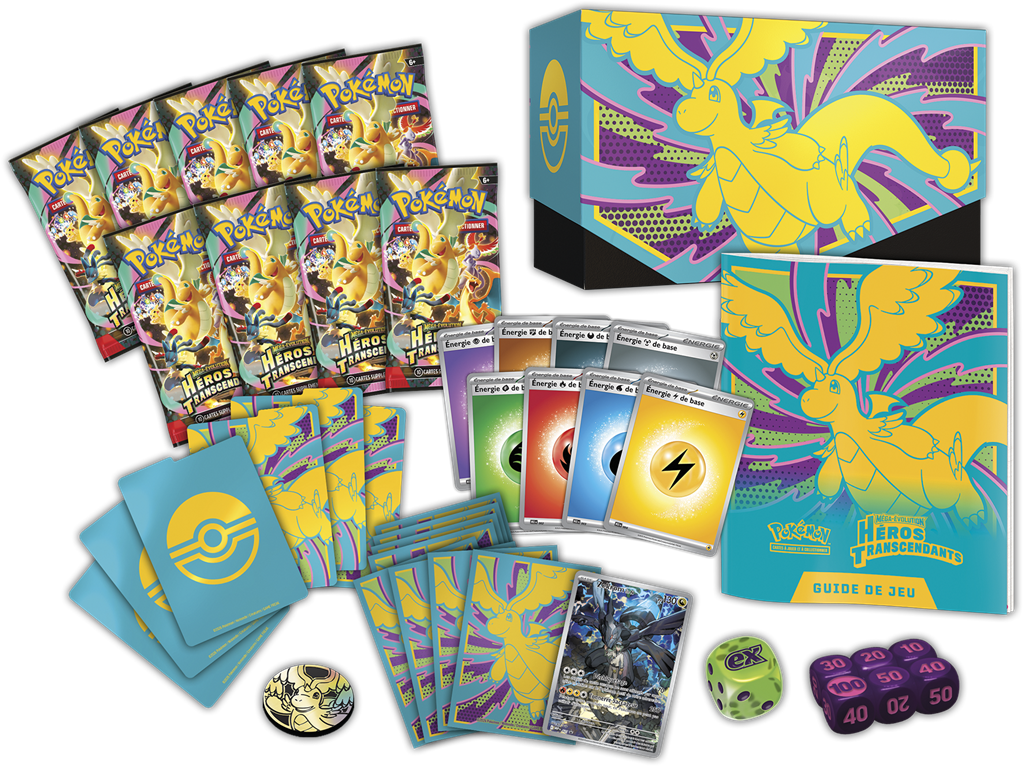 Coffret Dresseur d’Élite Pokémon Héros Transcendants ME02.5 – contenu de la boîte et carte promotionnelle Zekrom de N