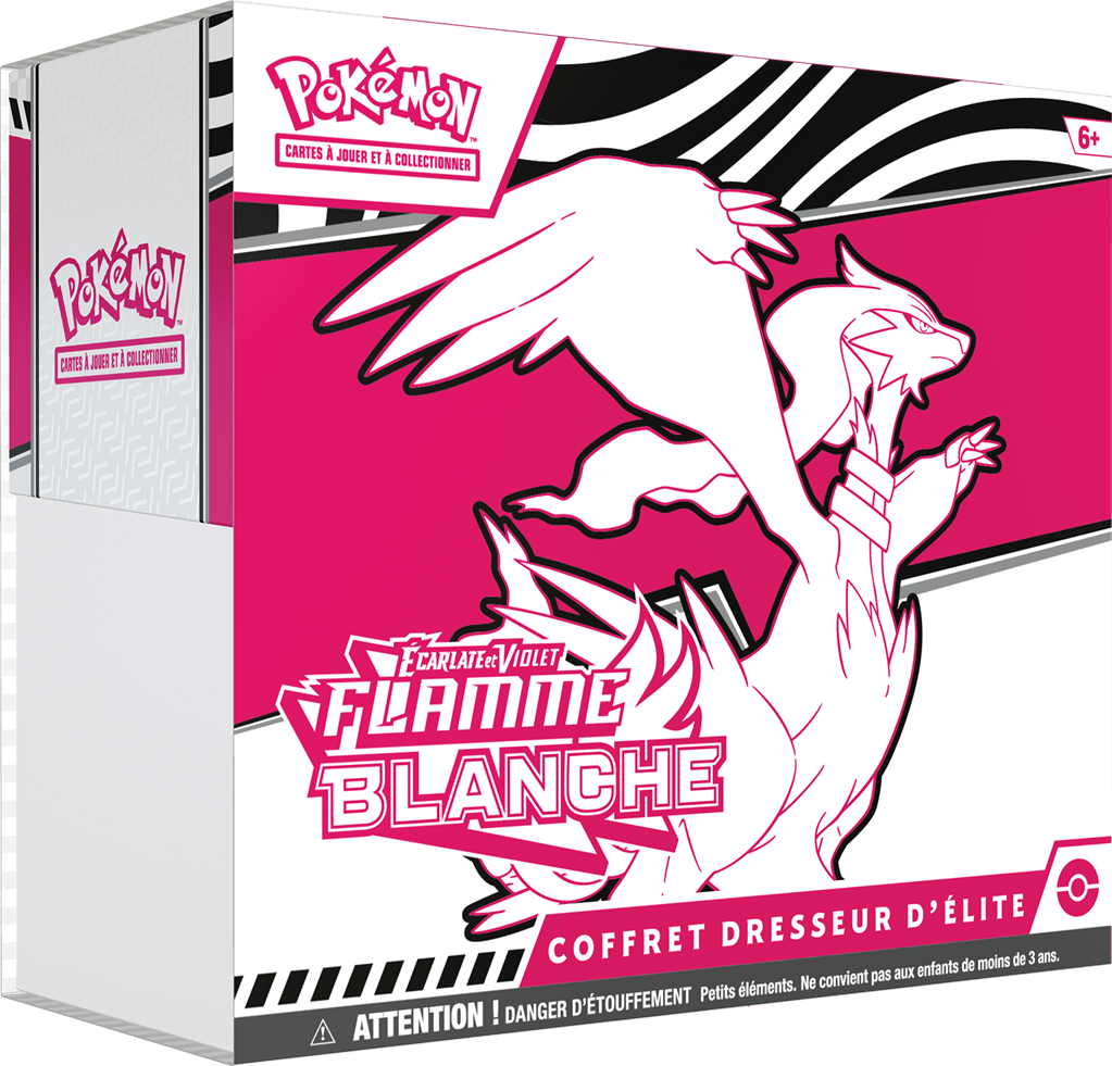 Coffret Dresseur d'Élite Pokémon Flamme Blanche EV10.5 avec Reshiram