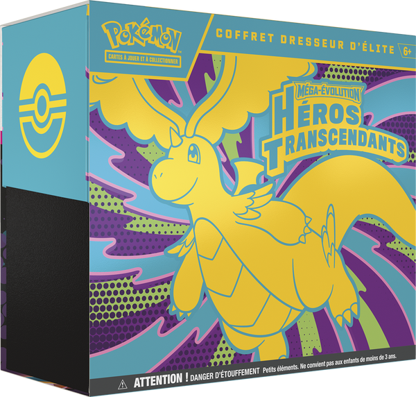 Coffret Dresseur d’Élite Pokémon Héros Transcendants ME02.5 avec Méga-Dracolosse-ex